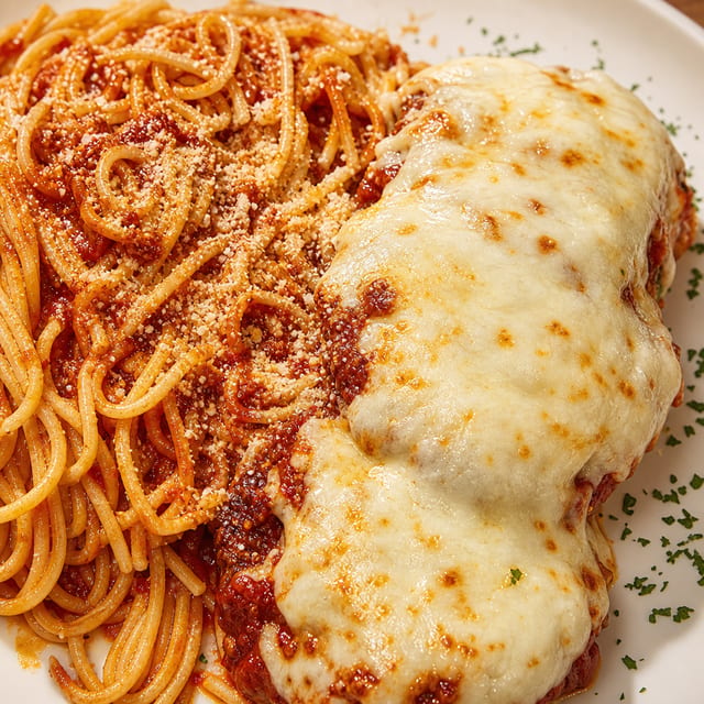 Eggplant Parmigiana.