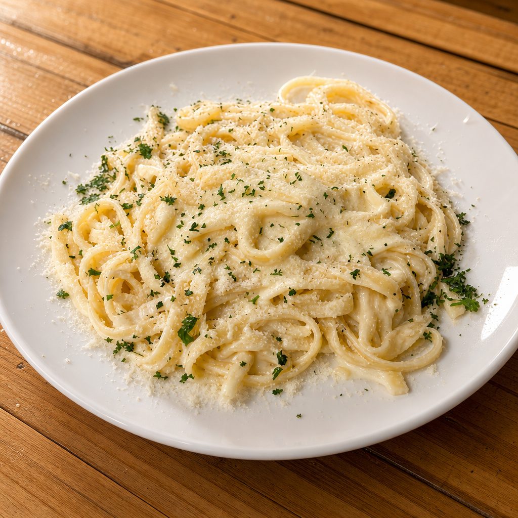 Fettuccine Alfredo.