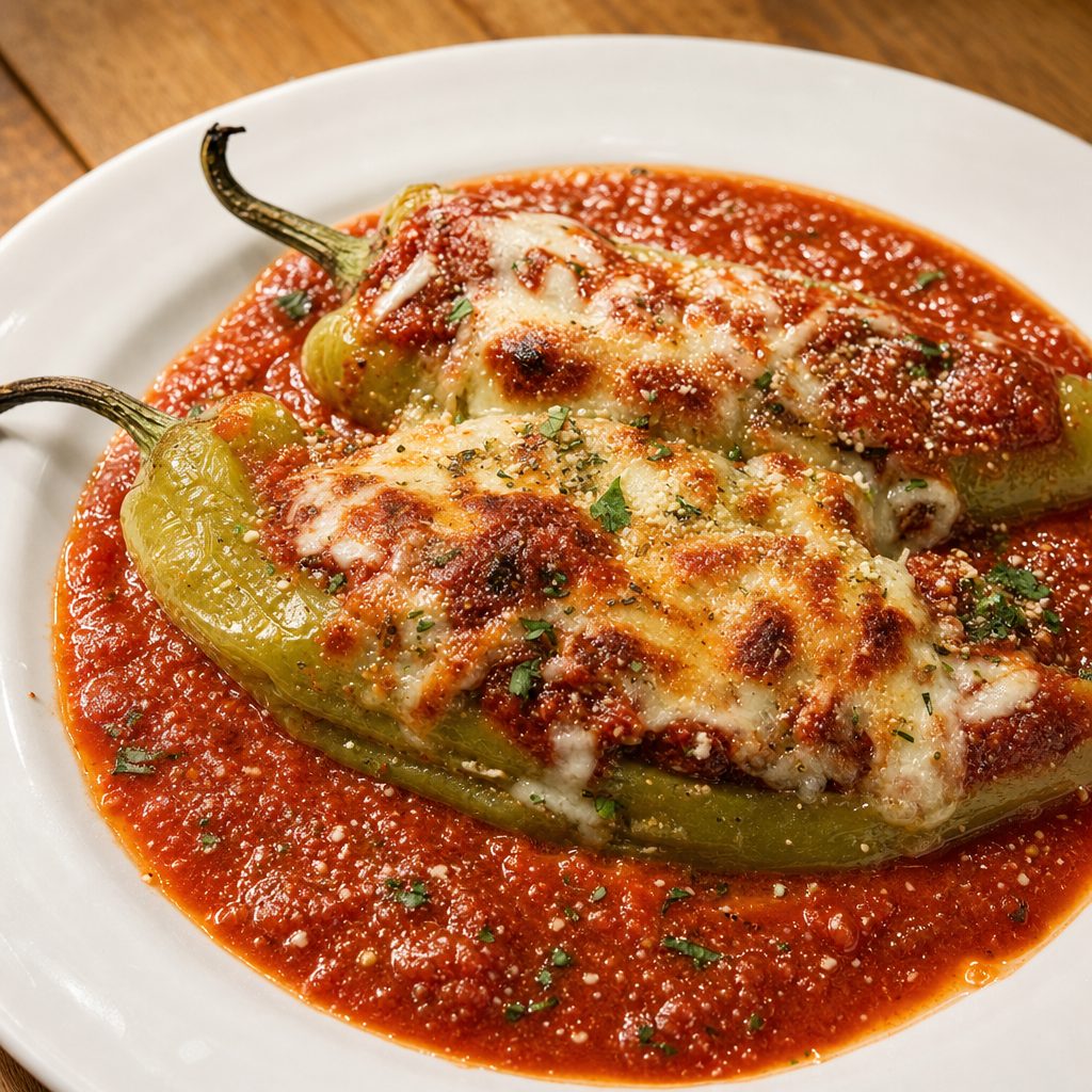 Appetizer Stuffed Hungarian Peppers.