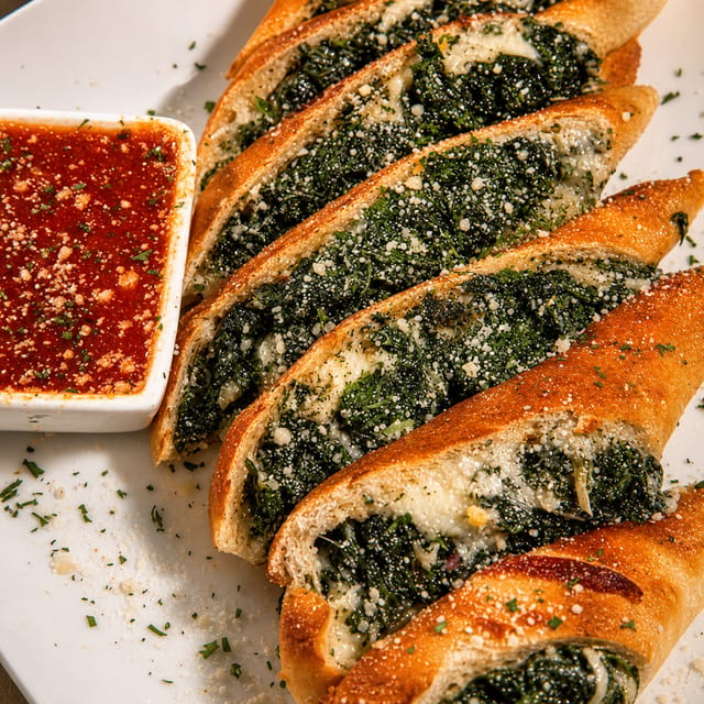 Spinach & Portabella Calzone.
