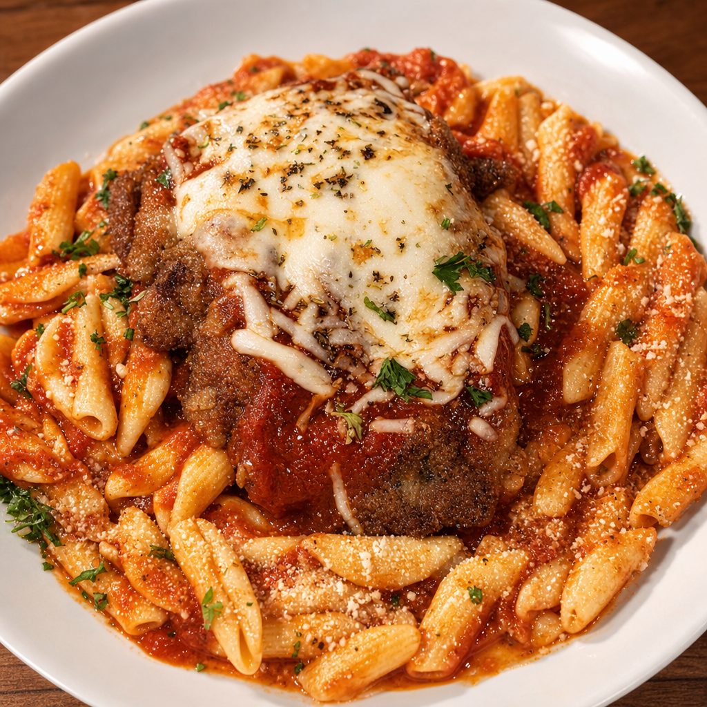 Veal Parmigiana.
