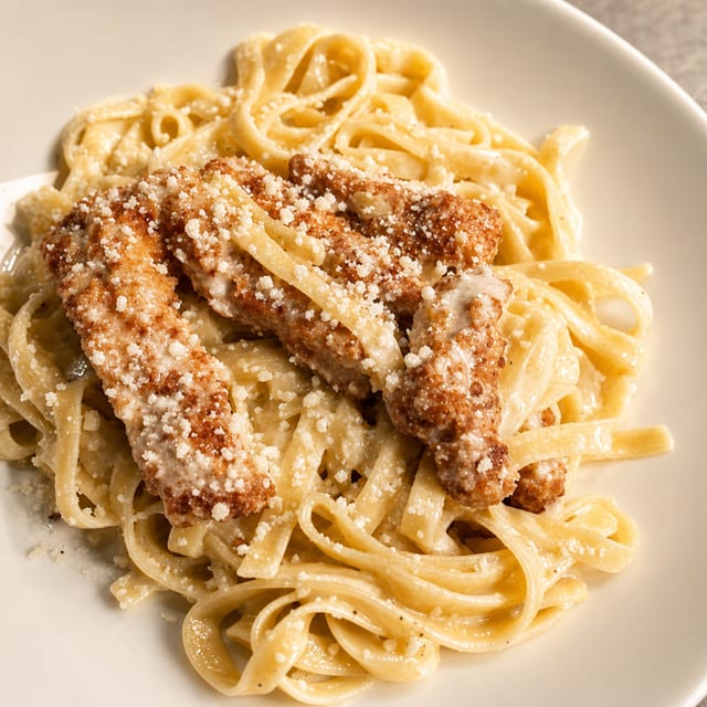 Chicken Alfredo.