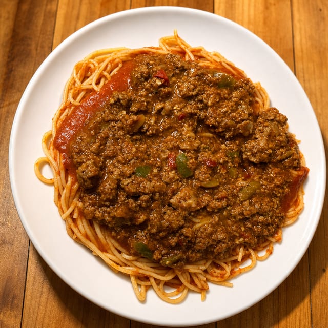 Bolognese Spaghetti.